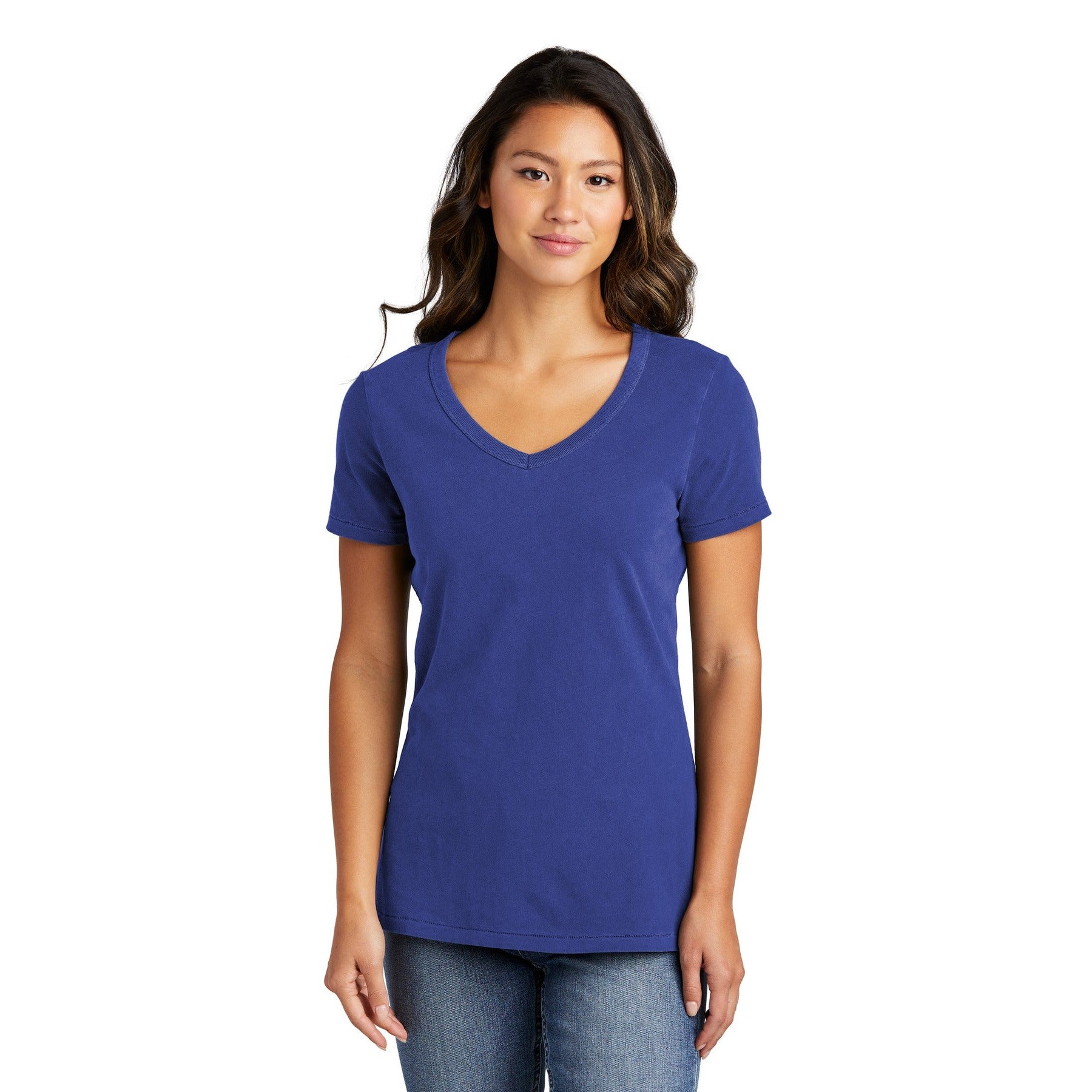 Port & Company-Port & Company® Women's Beach Wash® Garment-Dyed V-Neck Tee LPC099V-MedTech-1
